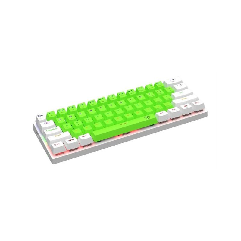 Teclado Gamer T-DAGGER T-Tgk321 Arena Verde Bco Swich