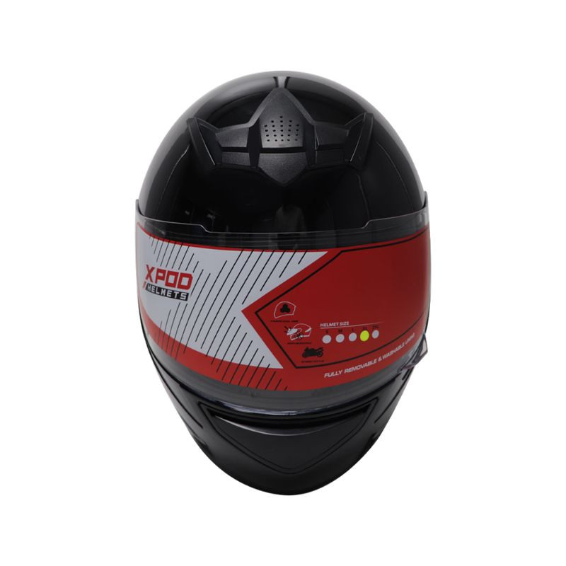 Casco TVS Carrera Negro Jet